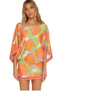 Trina Turk Women's Playa De Flor Swim Tunic Cover Up Size L 🆕